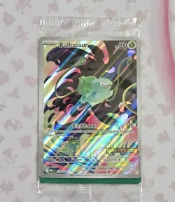 Pokemon Sealed Bulbasaur 133/132 TCG Mega Evolution Stamped Promo Card - Image 1