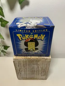 NIB 1999 23K Gold Plated MEWTWO Trading Card Nintendo Pokemon | Sealed Note*** - Image 1