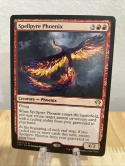 MTG Spellpyre Phoenix Regular #056/322 Commander 2020 Rare C20 NM/M - Image 1
