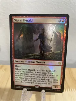 MTG Storm Herald FOIL #156/254 Theros Beyond Death Rare THB NM/M - Image 1