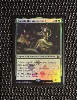 MTG Saryth, the Viper's Fang Foil Art Innistrad: Midnight Hunt #197/277 - Image 1