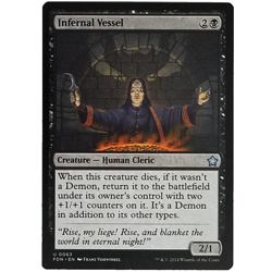 x1 Infernal Vessel FDN MTG M/NM Uncommon Black Creature Human Cleric Foundations - Image 1
