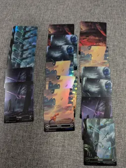 MTG Edge of Eternities Mixed Foil/Galaxy Foil Basic Land Full Art Lot of 18 - Image 1