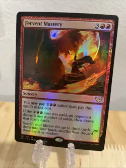 MTG Fervent Mastery FOIL #101/275 Strixhaven: School of Mages Rare STX NM/M - Image 1