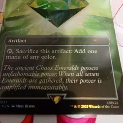Mtg Sonic Chaos Emerald Foil Water Lotus Petals No.MM949 - Image 3