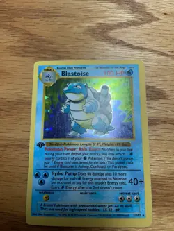 Blastoise 1st Edition Holo Rare Base Set 1999 Pokemon Card 2/102 - Image 4