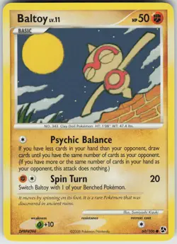 Pokemon Baltoy 60/106 Great Encounters Common NM - Image 1