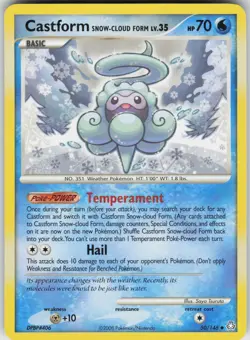 Pokemon Castform Snow-Cloud Form 50/146 Legends Awakened Uncommon NM - Image 1