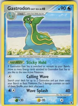 Pokemon Gastrodon East Sea 21/111 Rising Rivals Rare NM - Image 1