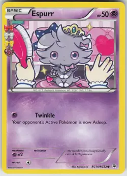 Pokemon Espurr RC14/RC32 Generations: Radiant Collection Common NM - Image 1
