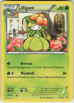 Pokemon Lilligant 5/101 Noble Victories Rare NM - Image 1