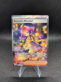 2025 Pokemon Mega Evolutions #183 Acerola's Mischief NM+ - Image 1