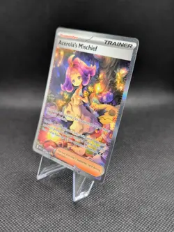 2025 Pokemon Mega Evolutions #183 Acerola's Mischief NM+ - Image 3