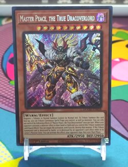Yugioh! 1x Master Peace, the True Dracoverlord DOOD-EN018 Secret Rare 1st Ed NM - Image 1