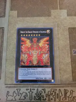 YUGIOH HIERATIC SUN DRAGON OVERLORD OF HELIOPOLIS GAOV-EN048 SECRET UNLIMITED LP - Image 1