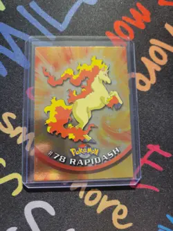 Rapidash Holo Blue Logo Topps Pokemon Card - Image 1