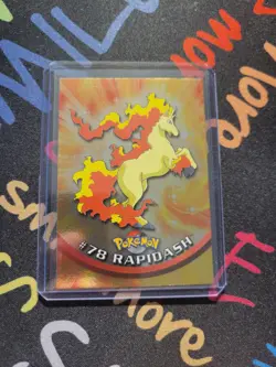 Rapidash Holo Blue Logo Topps Pokemon Card - Image 3