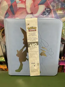 Pokemon Lucario 12 Pocket Zippered card PRO Binder album Premium elite series - Image 1