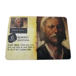 Pirates CSG Fire and Steel # 085 Roberto Santana Spanish Crew Unpunched Card - Image 1