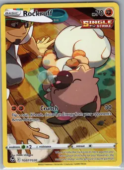 Rockruff TG07/TG30 SWSH12: Silver Tempest Trainer Gallery - Pokemon Card - NM - Image 1