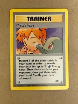 Misty's Tears 118/132 Gym Challenge Regular Pokemon card in Near Mint / NM cond. - Image 1