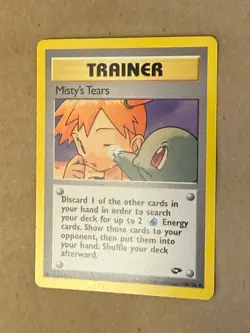 Misty's Tears 118/132 Gym Challenge Regular Pokemon card in Near Mint / NM cond. - Image 3