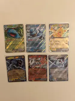 Pokemon TCG Venusaur Blastoise PIkachu Zekrom Reshiram Lugia Card Lot of 6 - NM - Image 1