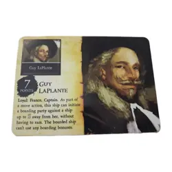 Pirates CSG Fire and Steel # 090 Guy LaPlante French Crew Unpunched Card WizKids - Image 1