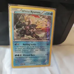 Pokemon TCG White Kyurem XY Fates Collide 21/124 Holo Rare Card NM - Image 1