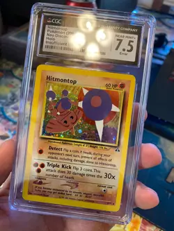 CGC 7.5 NM+ Hitmontop 3/75 HOLO BLEED ERROR "Insufficient Ink" Pokemon Card 286 - Image 5