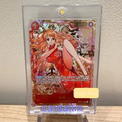 One Piece TCG Card Game Chinese Nami OP01-016 R Exclusive 1st Anniversary Alt NM - Image 1