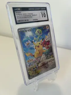 Pokemon 2023 Pikachu Scarlet & Violet Promo Card CGC Gem Mint 10 - Image 2