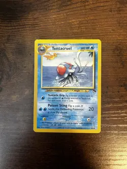 MP Southern Islands Tentacruel 10/18 Pokemon 2001 Rare Pokemon Card WotC MP - Image 1