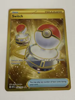 Switch 206/165 Gold - English Scarlet & Violet Pokemon 151 Pokemon Card - NM - Image 1