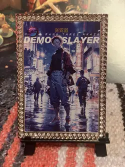 Akaza Diamond Card Demon slayer Rare Case Hit - Image 1