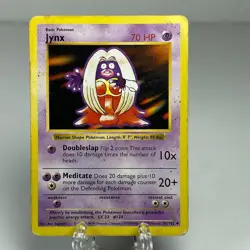 Jynx 31/102 Shadowless Base Set Uncommon WOTC 1999 Pokemon Card Vintage - Image 1