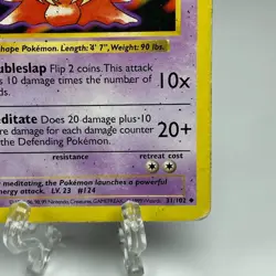 Jynx 31/102 Shadowless Base Set Uncommon WOTC 1999 Pokemon Card Vintage - Image 4