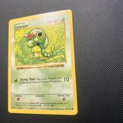 Caterpie 45/102 Shadowless Base Set Pokemon Card - Image 2