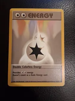 Pokemon TCG Double Colorless Energy Base Set, Card 96/102, Uncommon - Image 1