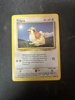 PIDGEY 57/102 Pokemon Base Set Card Unlimited 1999 D12 - Image 1