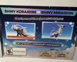 Shiny Koraidon & Miraidon Pokemon Scarlet Violet Code Card Gamestop These Are 2 - Image 3