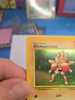 Pokemon TCG Hitmonchan Base Set Holo Rare Card 7/102 - Image 4