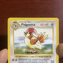 Pokemon TCG Pidgeotto Vintage Base Set 22/102 Regular Card Shadowless c625 - Image 2