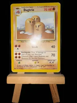 DUGTRIO - 19/102 Base Set WotC MP/HP - Regular Rare - Pokemon TCG Card - Image 4