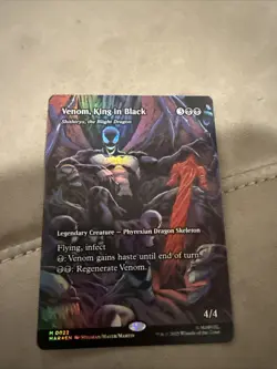 2025 Magic The Gathering Spider-Man Venom, King In Black M 0022 FOIL - Image 1