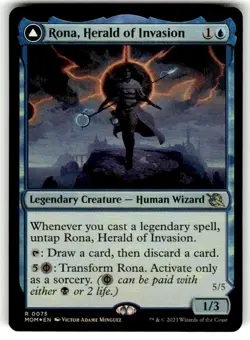March of the Machine Rona, Herald of Invasion // Rona, Tolarian Obliterator FOIL - Image 1