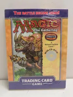 2000 Wizards of the Coast Magic The Gathering Starter Level with CD-ROM Box - Image 1