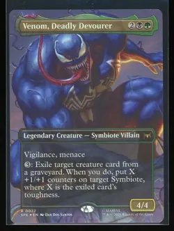 Venom, Deadly Devourer 2025 Magic: The Gathering Marvel's Spider-Man Rare #22 - Image 1