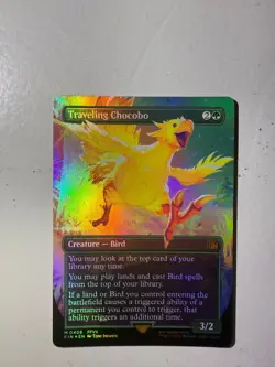 Traveling Chocobo (Borderless) Final Fantasy Foil - Image 1