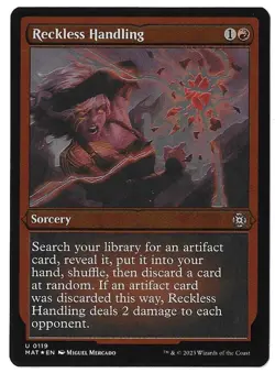 MTG Reckless Handling Etched FOIL March of the Machine: The Aftermath (MAT) 0119 - Image 1